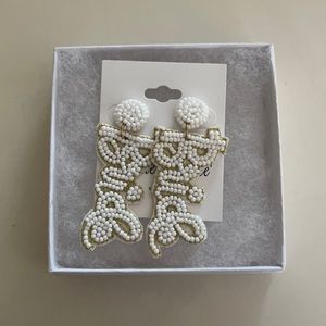 NWOT! BRIDE beaded earrings!